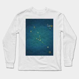 Night Sky Constellations - Taurus Long Sleeve T-Shirt